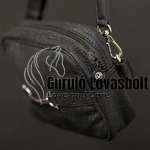Denici Cavalli csillámos övtáska fekete
