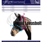Flyshield légymaszk orrésszel, bambusz béléssel