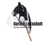 Hobby Horse vesszőparipa fekete-fehér