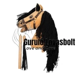 Hobby Horse vesszőparipa prémium világosbarna