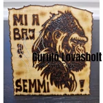 Egyedi kézműves fa hűtőmágnes kézi gravírozással gorilla