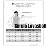 Carapax Gyerek protektor BR fekete