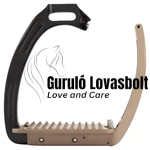 Lavarone biztonsági kengyel 12 cm fekete/barna