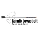 Horka ugró lovaglópálca 65 cm markolata strasszokkal díszítve