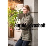 Edinburgh női steppelt lovaglókabát HKM olíva zöld