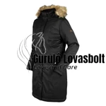 Női Parka kabát Teddy béléssel fekete