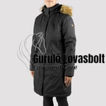 Női Parka kabát Teddy béléssel fekete