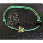 Csúszó csomós Swarovski medálos kézzel fűzött karkötő 