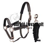Fekete/Rosegold DELUXE kötőfék
