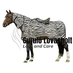 Zebra mintás légytakaró lovagláshoz nyakrésszel HKM