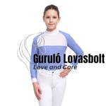 Lovas versenying BABY BLUE MESH KIDS - hosszú ujjú gyerek ing - Cavalliera
