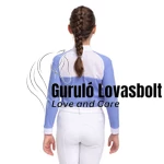 Lovas versenying BABY BLUE MESH KIDS - hosszú ujjú gyerek ing - Cavalliera