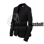 Női lovas versenyzakó purity glow - softshell fekete