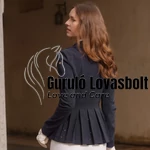 Női lovas versenyzakó purity glow - softshell kék