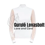 Női lovas versenying signature sleeves 'w' - hosszú ujjú fehér
