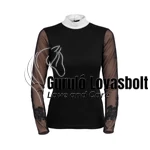 Női Lovas Versenying SIGNATURE SLEEVES 'W' - Hosszú Ujjú fekete