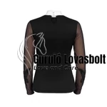 Női Lovas Versenying SIGNATURE SLEEVES 'W' - Hosszú Ujjú fekete