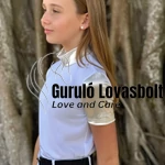 Gyermek Lovas Versenying GILDED KIDS - Rövid Ujjú
