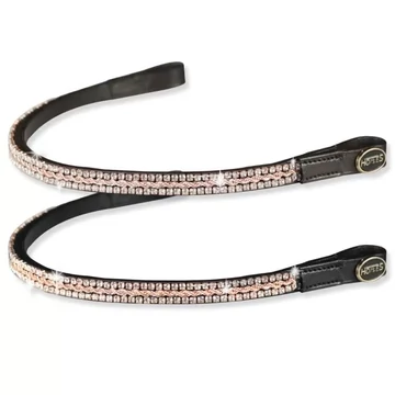 Horses Crystal Rosegold homlokszíj