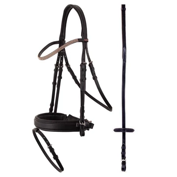 Premier Dijon kantár strasszos homlokszíjjal BR