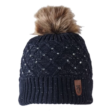 BEANIE SHELLY kötött bojtos sapka 