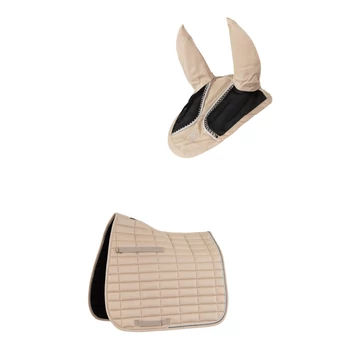BR Glamour Chic univerzális nyeregalátét fülvédővel szettben full méret krém színű BR Glamour Chic univerzális nyeregalátét fülvédővel szettben full méret krém színű