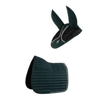 BR Glamour Chic díjlovas nyeregalátét szett full méret sötétzöld BR Glamour Chic díjlovas nyeregalátét szett full méret sötétzöld