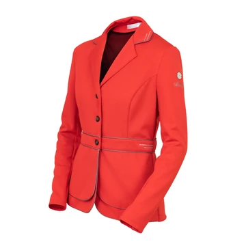 Női Lovas Versenyzakó starlight - double front layer technology korall piros