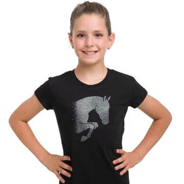 Lovas Pamut Top JUMPING STAR KIDS- Rövid Ujjú