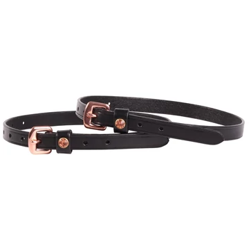 Bőr sarkantyúszíj rosegold csatokkal Harry's Horse