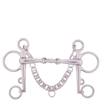 Duplán tört pelham zabla 12,5 cm BR