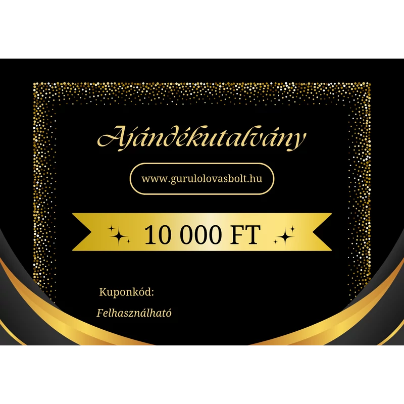 Guruló Lovasbolt Ajándékutalvány 10 000 Ft
