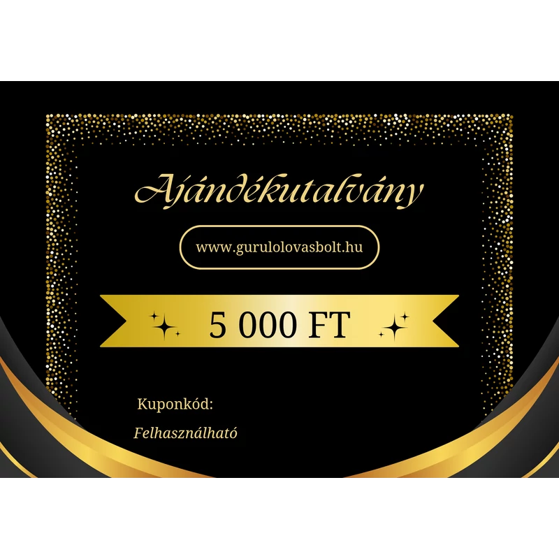Guruló Lovasbolt Ajándékutalvány 5000 Ft