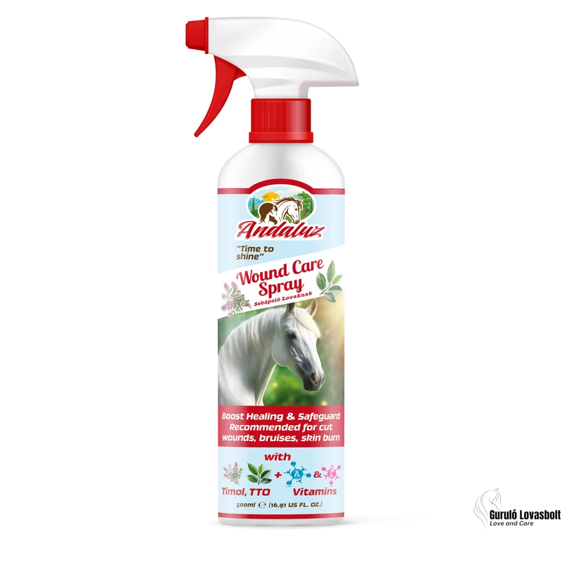 Andaluz sebápoló spray lovak számára 500ml