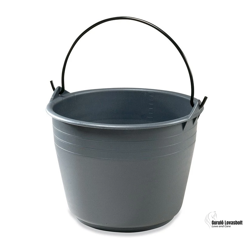 Horka etetővödör 12L szürke