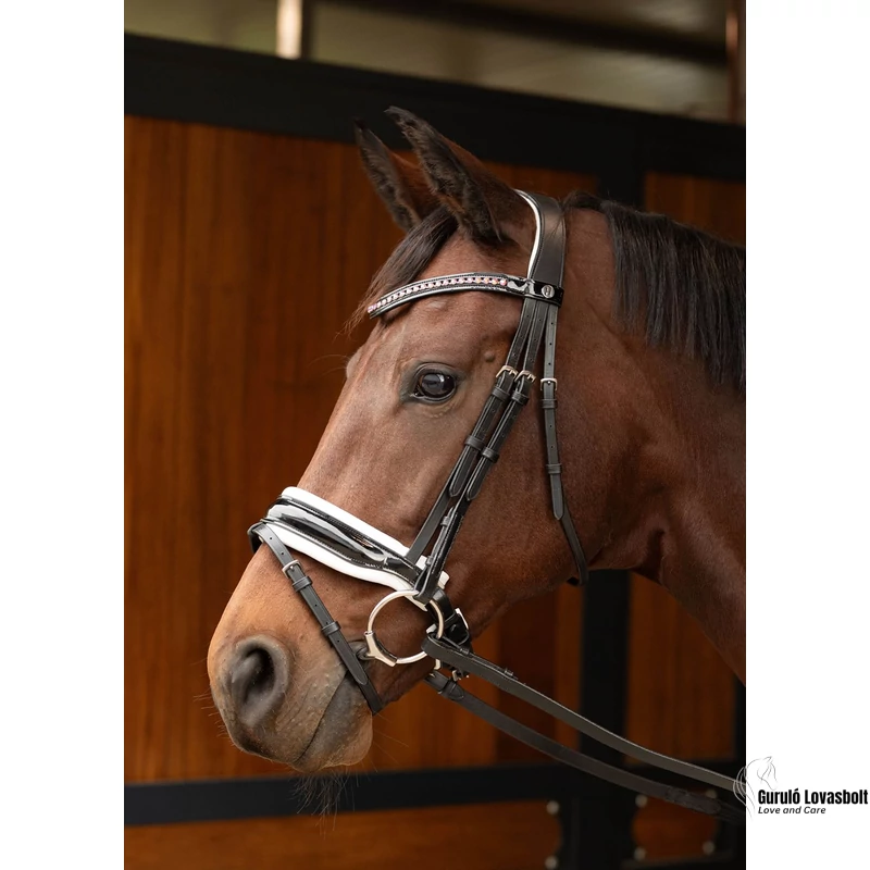 Elegáns bőr kantár Harry's Horse fekete