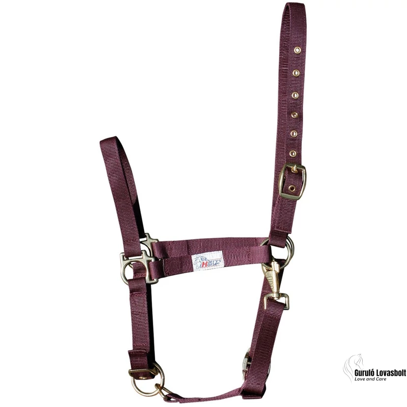 Harry's Horse kötőfék 3 helyen állítható bordó 