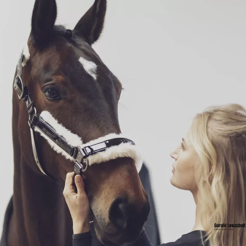 Eskadron lakk Evo-Wool Reflex kötőfék póni méret fekete