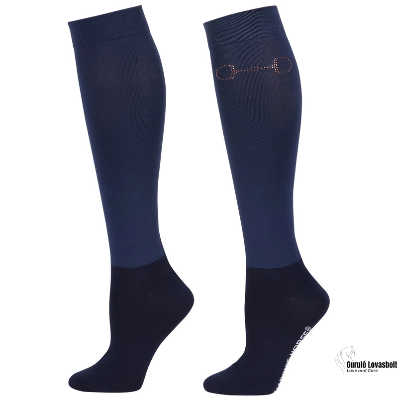 Harry's Horse lovaglózokni zabla mintával kék 35-38
