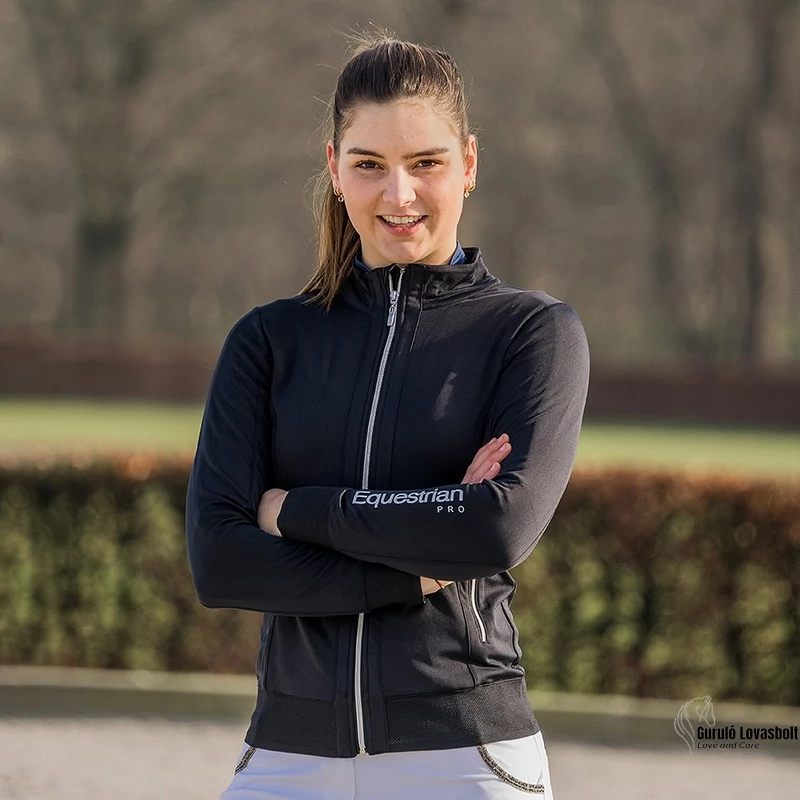 EQUESTRIAN PRO női cipzáras pulóver