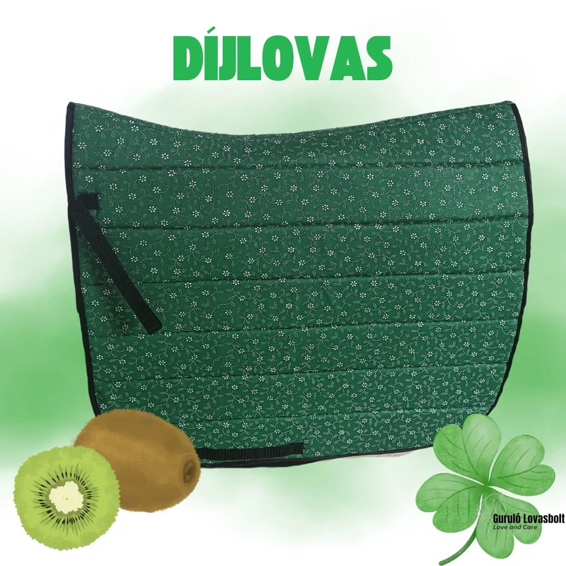 Bubi díjlovas nyeregalátét full méret zöld 