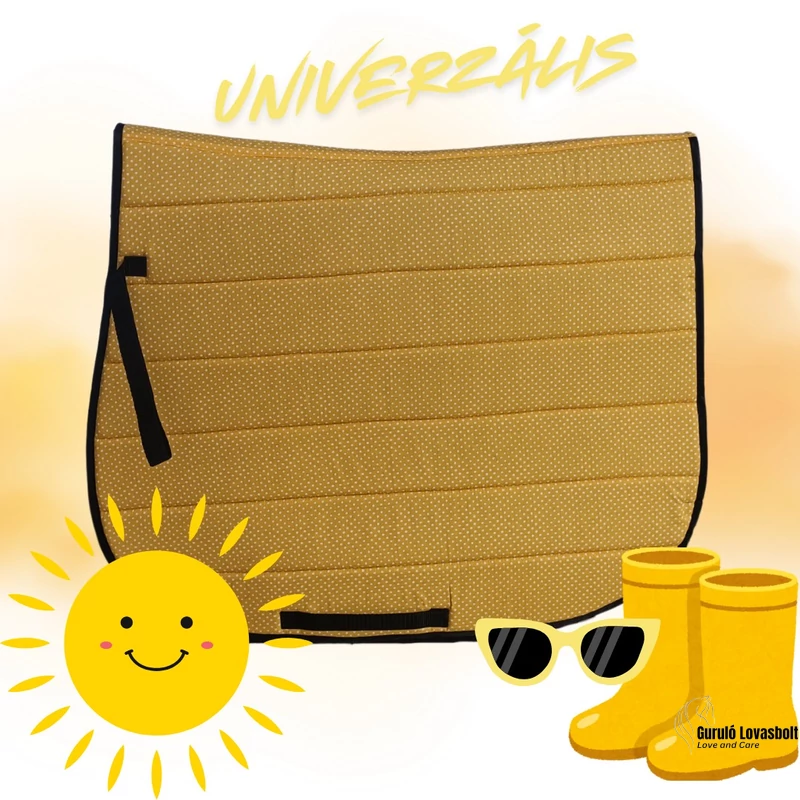 Bubi univerzális nyeregalátét full méret mustársárga