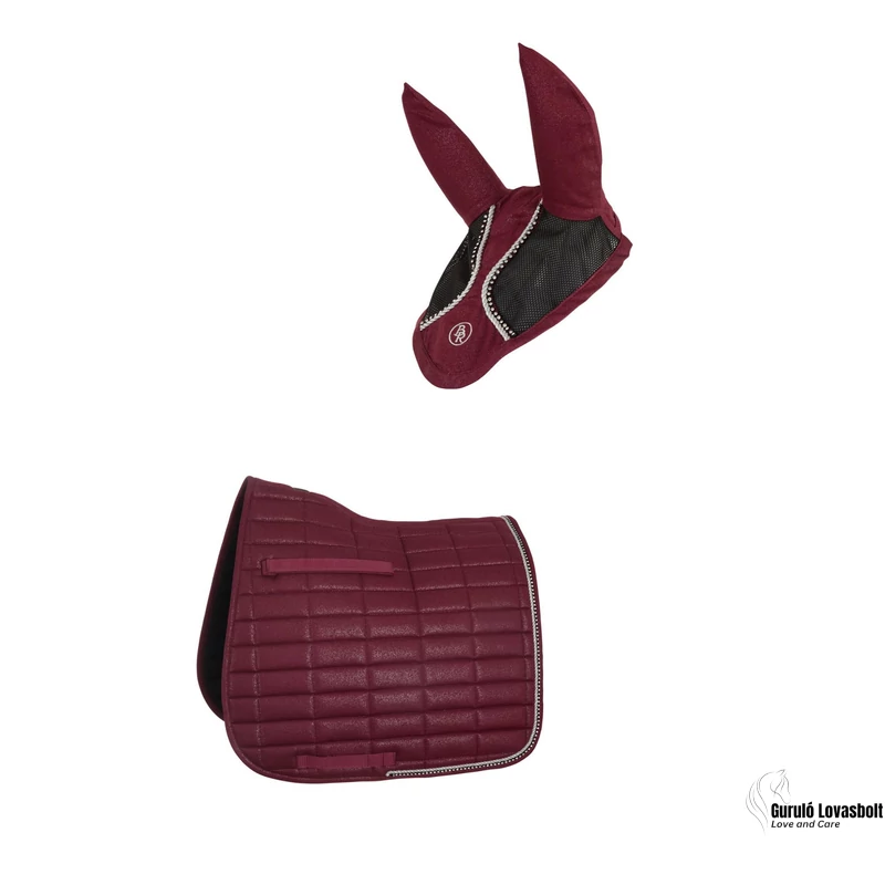 BR Glamour Chic díjlovas nyeregalátét szett full méret bordó