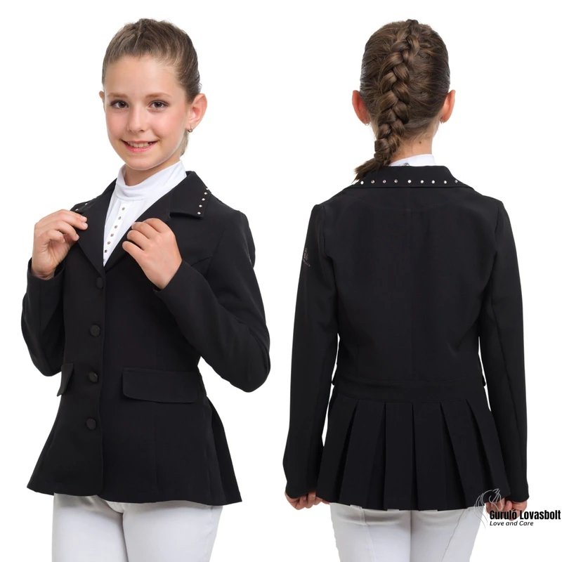 Cavalliera Gyermek Lovas Versenyzakó ILOVE CRYSTAL - Softshell