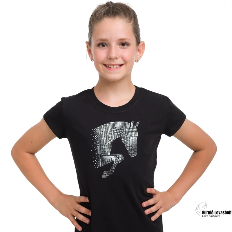 Lovas Pamut Top JUMPING STAR KIDS- Rövid Ujjú