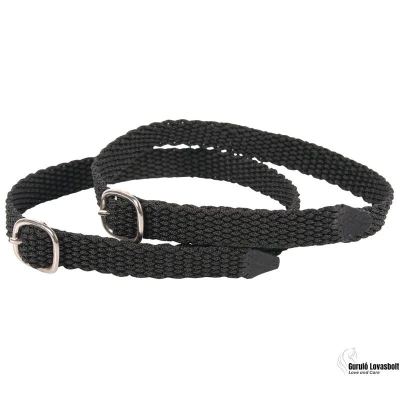 Sarkantyúszíj nylon 48 cm fekete