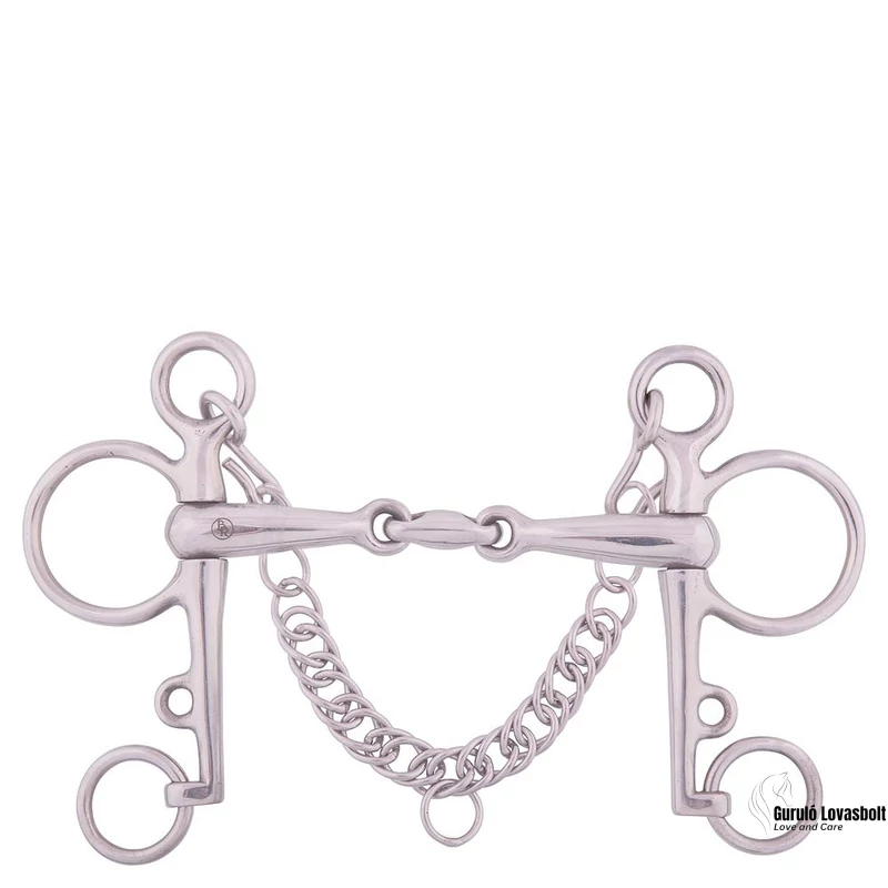 Duplán tört pelham zabla 12,5 cm BR