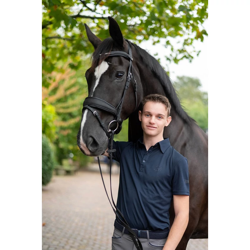 Liciano galléros férfi póló Harry's Horse kék